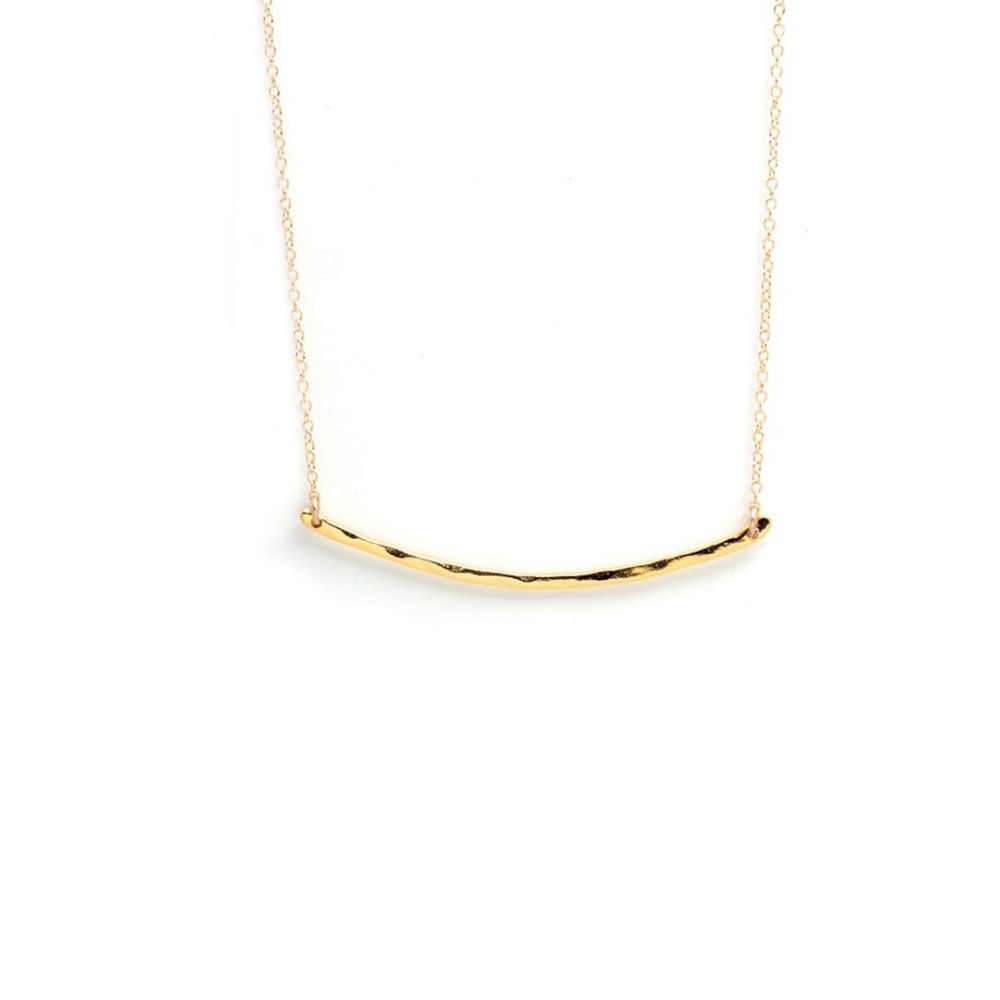 Gorjana hammered bar necklace